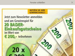 Bader.de Gutscheine & Cashback im April 2024