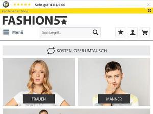 Fashion5.de Gutscheine & Cashback im April 2024