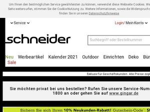Schneider.de Gutscheine & Cashback im April 2024