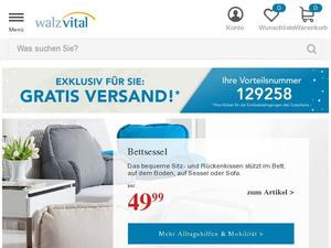 Walzvital.de Gutscheine & Cashback im April 2024