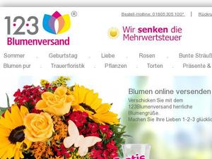 123blumenversand.de Gutscheine & Cashback im März 2024