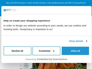 Actinovo.com Gutscheine & Cashback im Oktober 2023 Actinovo.com Gutscheine & Cashback im Oktober 2023