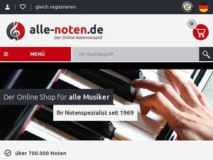 Alle-noten.de Gutscheine & Cashback im April 2024