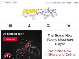 Awcycles.co.uk voucher and cashback in September 2023