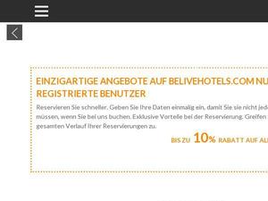 Belivehotels.com voucher and cashback in May 2022