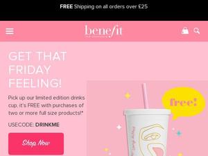 Benefitcosmetics.com voucher and cashback in June 2023 Benefitcosmetics.com voucher and cashback in June 2023