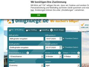 Billigfluege.de Gutscheine & Cashback im April 2024