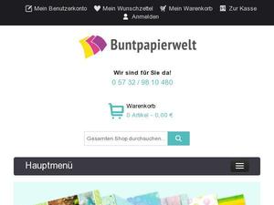 Buntpapierwelt.de Gutscheine & Cashback im September 2023 Buntpapierwelt.de Gutscheine & Cashback im September 2023