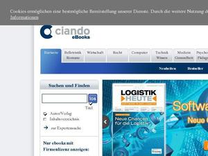 Ciando.com Gutscheine & Cashback im März 2023 Ciando.com Gutscheine & Cashback im März 2023
