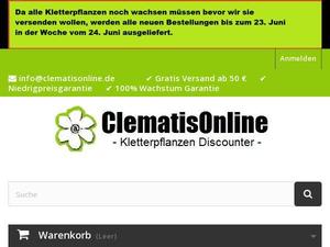 Clematisonline.de Gutscheine & Cashback im Juli 2022