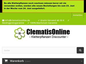 Clematisonline.de Gutscheine & Cashback im Januar 2021 Clematisonline.de Gutscheine & Cashback im Januar 2021