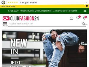 Clubfashion24.de Gutscheine & Cashback im Mai 2022 Clubfashion24.de Gutscheine & Cashback im Mai 2022