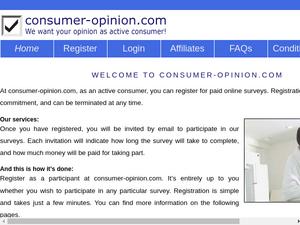Consumer-opinion.com Gutscheine & Cashback im Januar 2022