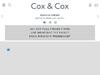 Coxandcox.co.uk voucher and cashback in October 2023
