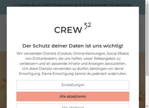 Crew32.de Gutscheine & Cashback im Oktober 2023 Crew32.de Gutscheine & Cashback im Oktober 2023