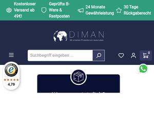 Diman-shop Gutscheine & Cashback im November 2025