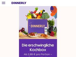 Dinnerly.de Gutscheine & Cashback im September 2022