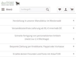 Duetori.de Gutscheine & Cashback im April 2024