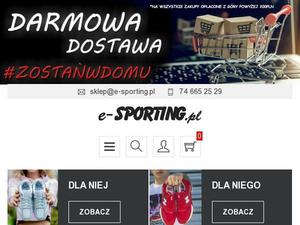 E-sporting.pl Kupony i Cashback maj 2022