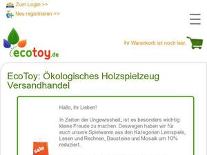 Ecotoy.de Gutscheine & Cashback im Januar 2021 Ecotoy.de Gutscheine & Cashback im Januar 2021