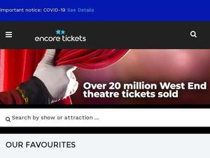 Encoretickets.co.uk voucher and cashback in May 2022