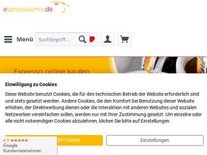 Espressissimo.de Gutscheine & Cashback im April 2024