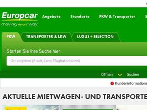 Europcar.de Gutscheine & Cashback im Januar 2023
