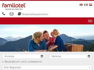 Familotel.com Gutscheine & Cashback im Juni 2023 Familotel.com Gutscheine & Cashback im Juni 2023