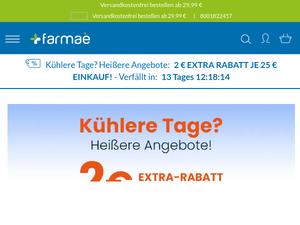 Farmae.de Gutscheine & Cashback im Mai 2024