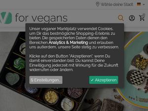 For-vegans.com Gutscheine & Cashback im März 2024