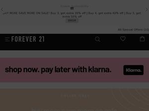 Forever21 Gutscheine & Cashback im April 2025 Forever21 Gutscheine & Cashback im April 2025
