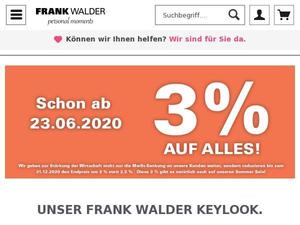Frankwalder.com Gutscheine & Cashback im Mai 2022