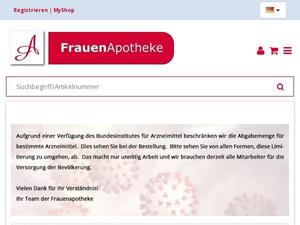 Frauenapotheke.de Gutscheine & Cashback im Mai 2021 Frauenapotheke.de Gutscheine & Cashback im Mai 2021