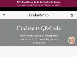 Fridaysnap Gutscheine & Cashback im Oktober 2025