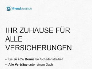 Friendsurance.de Gutscheine & Cashback im April 2024