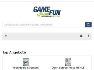 Game-and-fun.de Gutscheine & Cashback im April 2024