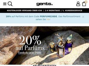 Gents.de Gutscheine & Cashback im September 2023 Gents.de Gutscheine & Cashback im September 2023