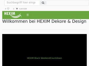 Hexim.de Gutscheine & Cashback im April 2024