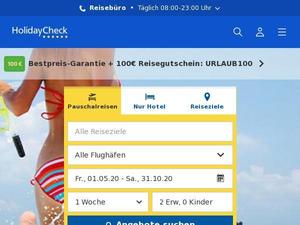 Holidaycheck.de Gutscheine & Cashback im April 2024