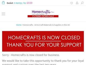 Homecrafts.co.uk voucher and cashback in May 2022