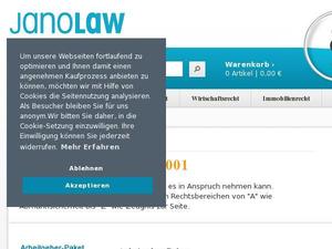 Janolaw.de Gutscheine & Cashback im April 2021 Janolaw.de Gutscheine & Cashback im April 2021