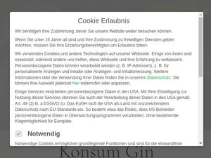 Konsum-gin.de Gutscheine & Cashback im Juni 2022 Konsum-gin.de Gutscheine & Cashback im Juni 2022