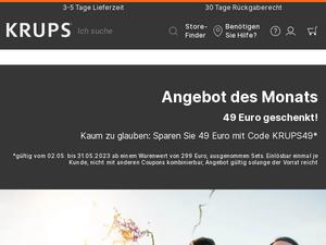 Krups Gutscheine & Cashback im April 2025 Krups Gutscheine & Cashback im April 2025