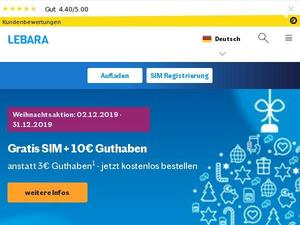 Lebara.com Gutscheine & Cashback im Mai 2022 Lebara.com Gutscheine & Cashback im Mai 2022