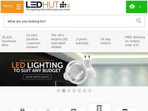 Ledhut.co.uk voucher and cashback in March 2023