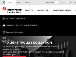 Manfrotto.de Gutscheine & Cashback im April 2024