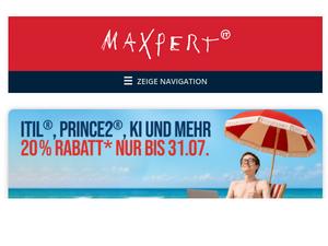 Maxpert Gutscheine & Cashback (Stand: Juli 2026)