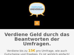 Meinungsuniversum.com Gutscheine & Cashback im März 2023 Meinungsuniversum.com Gutscheine & Cashback im März 2023