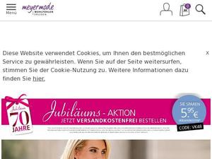 Meyer-mode.de Gutscheine & Cashback im September 2023 Meyer-mode.de Gutscheine & Cashback im September 2023