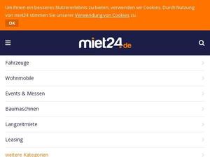 Miet24.de Gutscheine & Cashback im Juli 2022